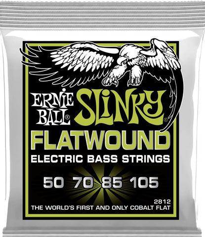 Ernie Ball 2812 REGULAR SLINKY FLATWOUND ELECTRIC BASS STRINGS - 50-105 GAUGE