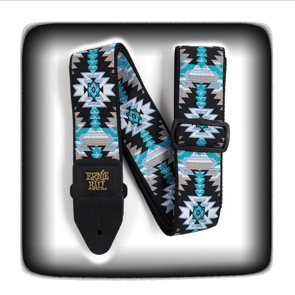 Ernie Ball JACQUARD STRAP ALBUQUERQUE BLUE