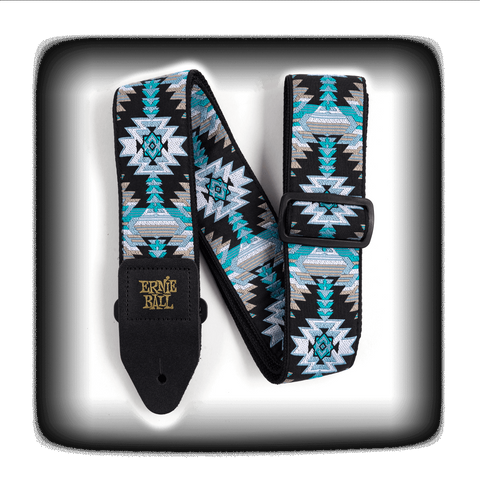 Ernie Ball JACQUARD STRAP ALBUQUERQUE BLUE