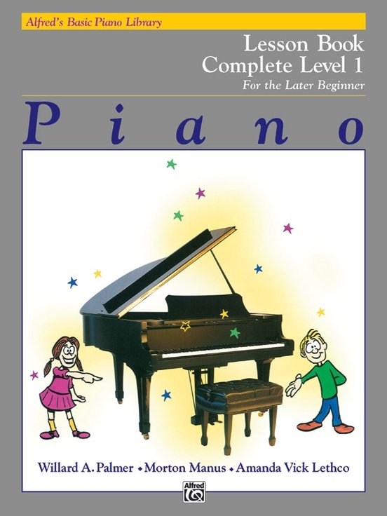 Alfred’s Basic Piano Library Lesson Book 1 Complete for the Late Beginner 2229