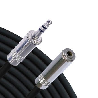 Rapco MINI3-10N0N1 10' Mini 3 Conductor 3.5mm M - 3.5mm F Cable