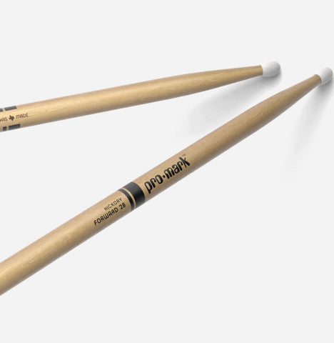 Pro-Mark TX2BN Hickory 2B Nylon Tip Drum Sticks (Pair)