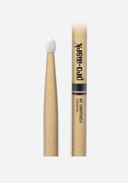 Pro-Mark TX2BN Hickory 2B Nylon Tip Drum Sticks (Pair)