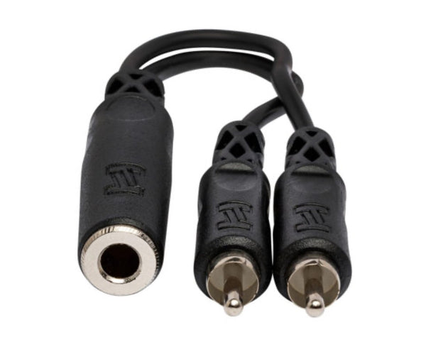 Hosa YPR- 31 1/4" Ts(F) 2 Rca(M)