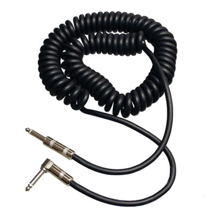 Rapco Horizon COIL-20PR 20' Coiled Cable 1/4” to Right Angle 1/4”