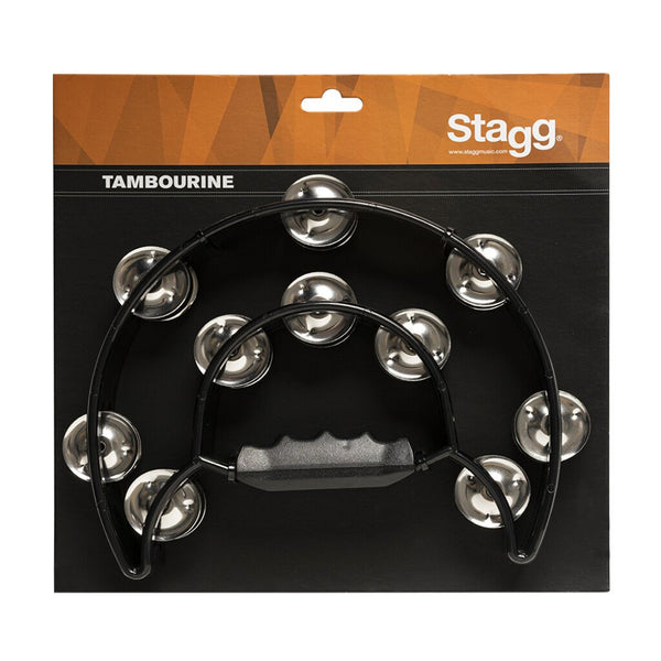Stagg TAB-1 Double Jingle Double Row Tambourine Black