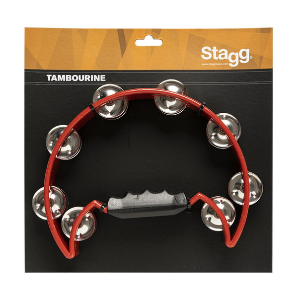 Stagg TAB-2 Double Jingle Double Row Tambourine Red