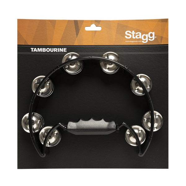 Stagg TAB-2 Double Jingle Double Row Tambourine Black