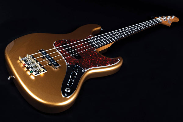 Jet JJB-300GD 4 String Bass Guitar - Gold