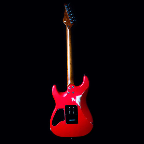 Jet JS-850RelicFR Electric Guitar with Locking Tremolo - Red Distressed