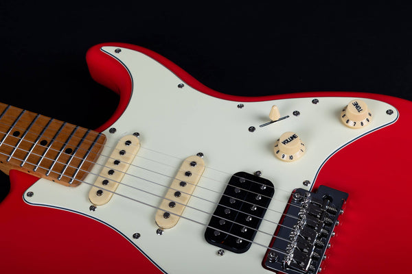 Jet JS-400CRD Electric Guitar - Candy Apple Red