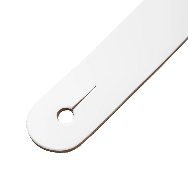 Levy's M26PD-WHT_WHT Amped Leather Series Guitar Strap - White and White