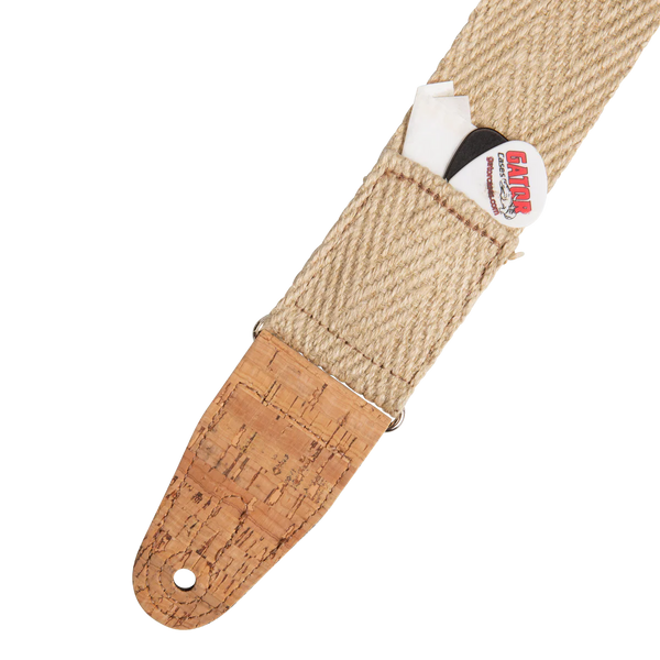 Levy's MH8P-NAT Vegan Hemp Series Guitar Strap - Natural