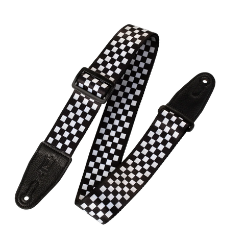Levy's MP-28 Graphic Waves Series Guitar Strap - Checkerboard