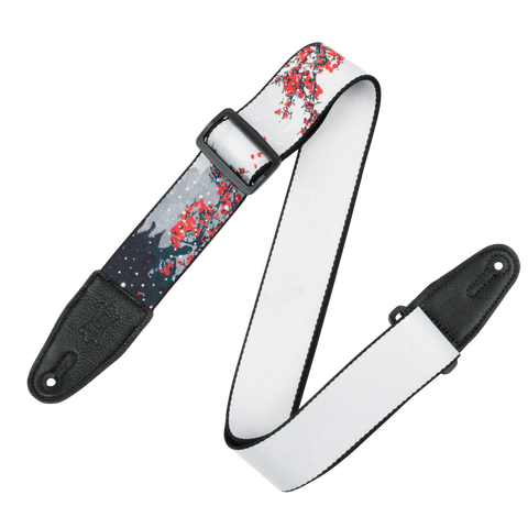 Levy's MPD2-116 Nature Series Guitar Strap - Cherry Blossoms