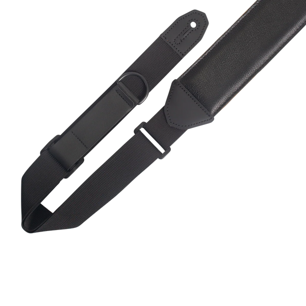 Levy's MRHGS-BLK Leather Right Height Series Guitar Strap - Black