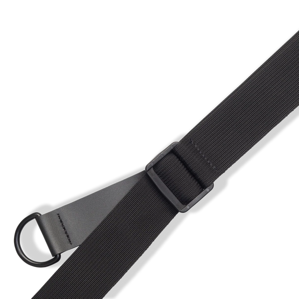 Levy's MRHSS-BLK Leather Right Height Series Guitar Strap - Black