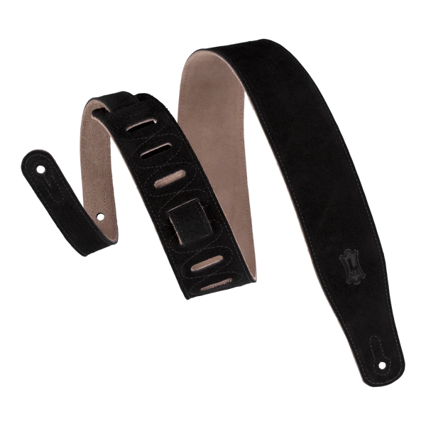 Levy's MS26-BLK Simply Suede Series Guitar Strap - Black