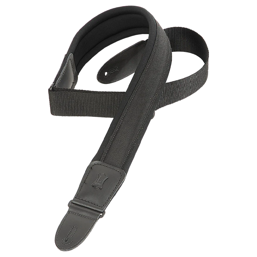 Levy's PM48NP3 Comfort Series Guitar Strap - Black