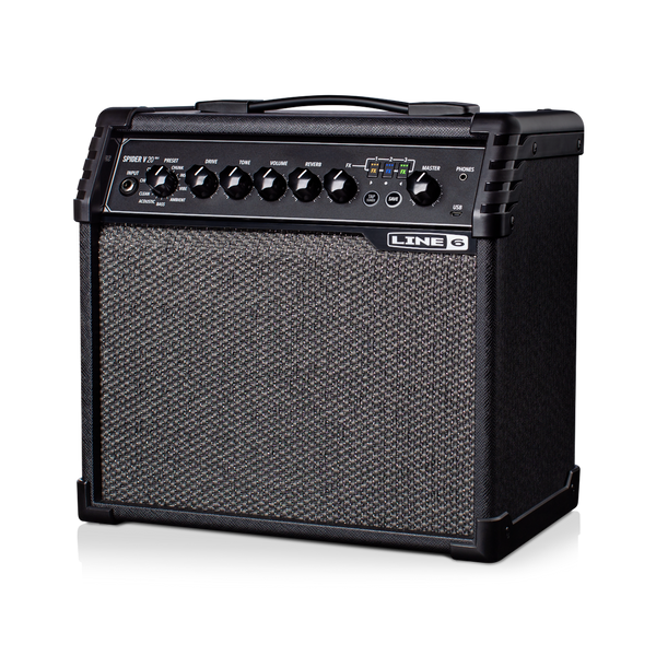 Line 6 Spider V 20 MkII 20-Watt 1x8" Digital Modeling Guitar Combo - Black