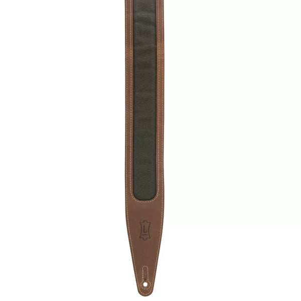 Levy's M317TRI-BRN-GRN VOYAGER PRO SERIES Guitar Strap - Brown & Green