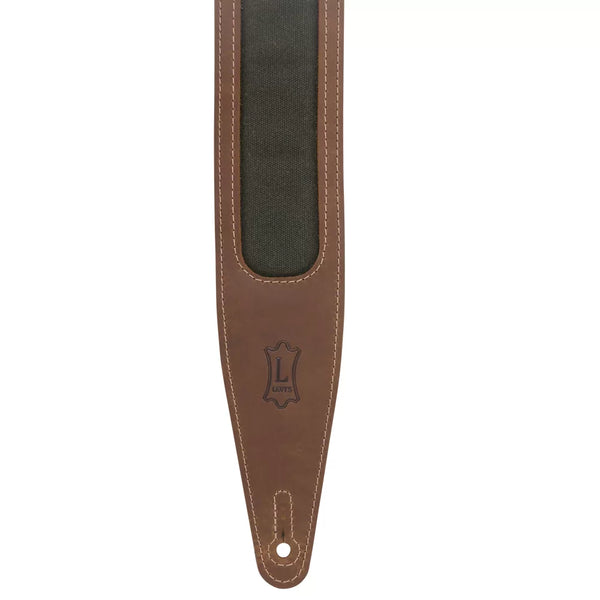 Levy's M317TRI-BRN-GRN VOYAGER PRO SERIES Guitar Strap - Brown & Green
