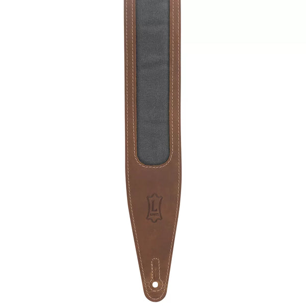 Levy's M317TRI-BRN-GRY VOYAGER PRO SERIES Guitar Strap - Brown & Gray