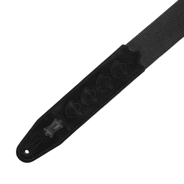 Levy's MC2PH-BLK PICKPOCKET COTTON SERIES Guitar Strap - Black