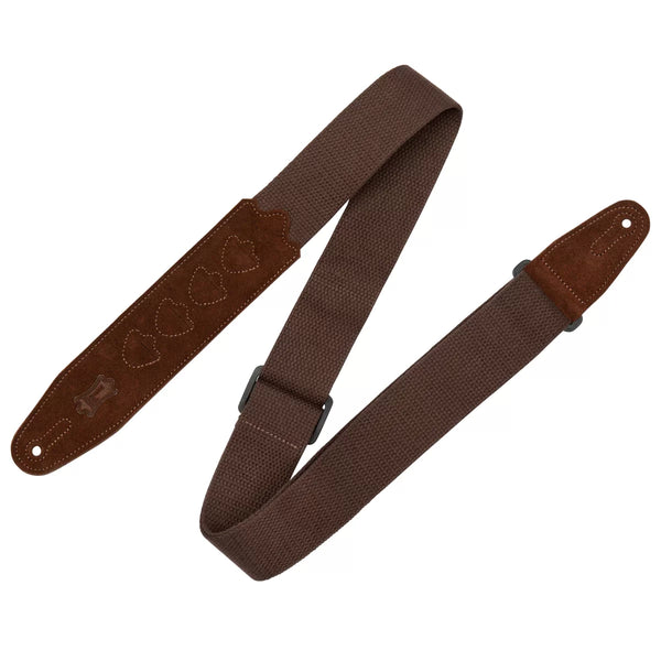 Levy's MC2PH-BRN PICKPOCKET COTTON SERIES Guitar Strap - Brown