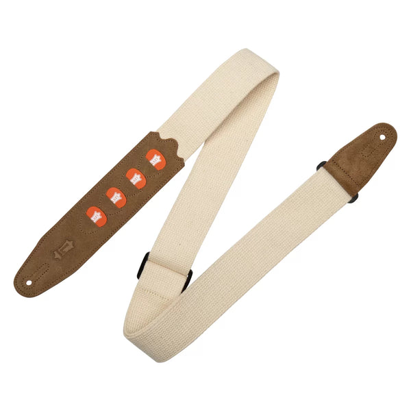 Levy's MC2PH-NAT PICKPOCKET COTTON SERIES Guitar Strap - Natural