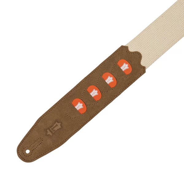 Levy's MC2PH-NAT PICKPOCKET COTTON SERIES Guitar Strap - Natural