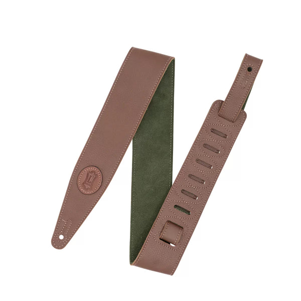 Levy's MGS317ST-BRN-GRN STRATUS SERIES Guitar Strap - Brown & Green