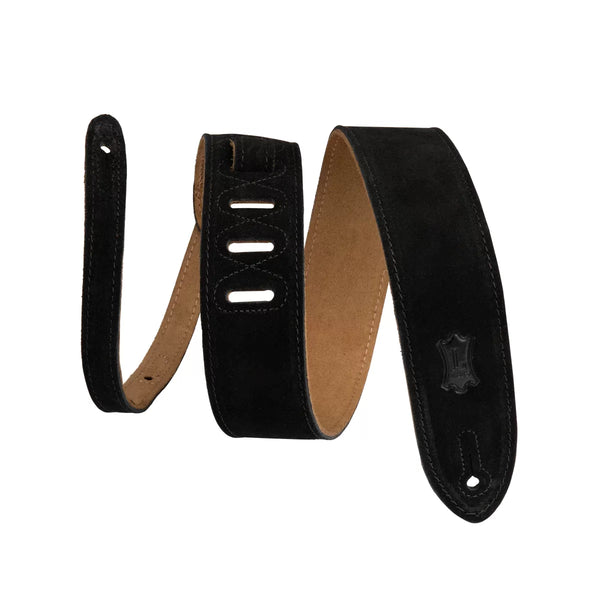 Levy's MS12-BLK SIMPLY SUEDE SERIES Guitar Strap - Black