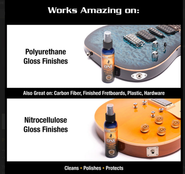 Music Nomad MN103 The Guitar ONE - All in 1 Cleaner, Polish, Wax for Gloss Finishes