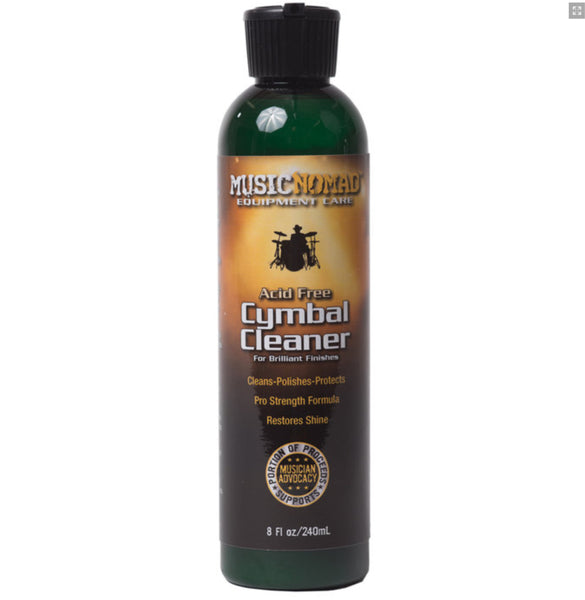 Music Nomad MN111 Cymbal Cleaner - Acid Free Cleaner, Polisher, Protectant for Brilliant Finishes