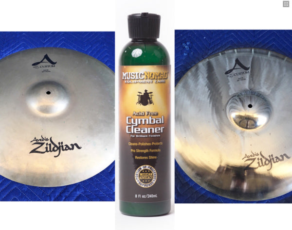 Music Nomad MN111 Cymbal Cleaner - Acid Free Cleaner, Polisher, Protectant for Brilliant Finishes