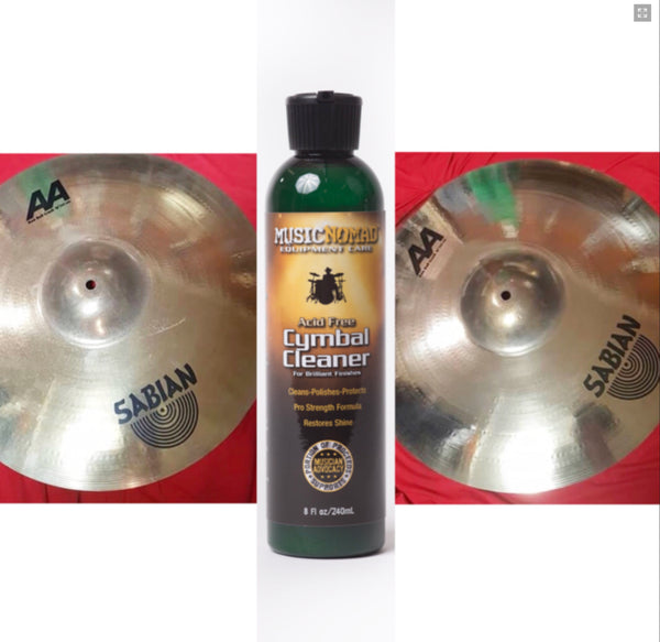 Music Nomad MN111 Cymbal Cleaner - Acid Free Cleaner, Polisher, Protectant for Brilliant Finishes