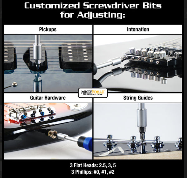 Music Nomad MN229 Premium Guitar Tech Screwdriver and Wrench Set