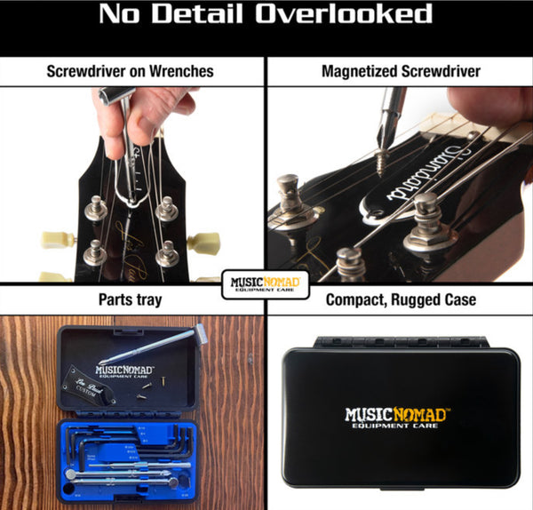 Music Nomad MN235 Premium Guitar Tech Truss Rod Wrench Set - 11 pcs.