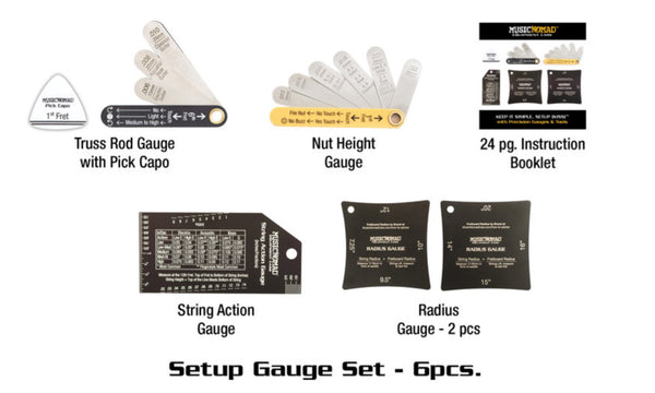 Music Nomad MN604 Precision Setup Gauge Set - 6 pc.