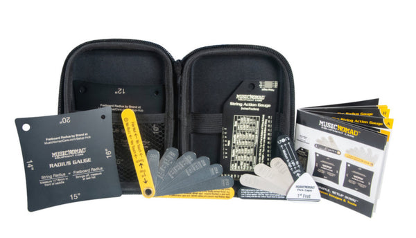 Music Nomad MN609 KEEP IT SIMPLE, SETUP (KISS)™ Starter Kit Bundle - 6 pc. Gauge Set, 26 pc. Guitar Tech Tool Set, 11 pc. Truss Rod Wrench Set