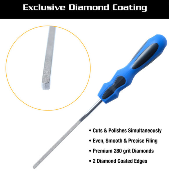 Music Nomad MN830 Diamond Coated Fret End Dressing File (E-File)