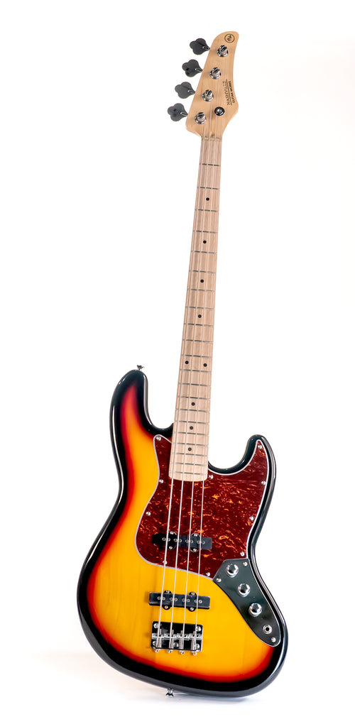 Nashville Guitar Works 225SB 4 String Electric Bass with Maple Fretboard - Sunburst