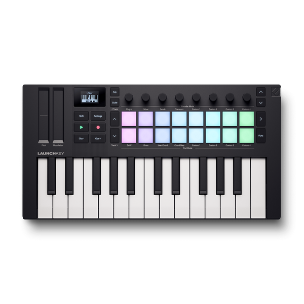 Novation Launchkey Mini 25 MKIV MIDI Keyboard Controller - Black