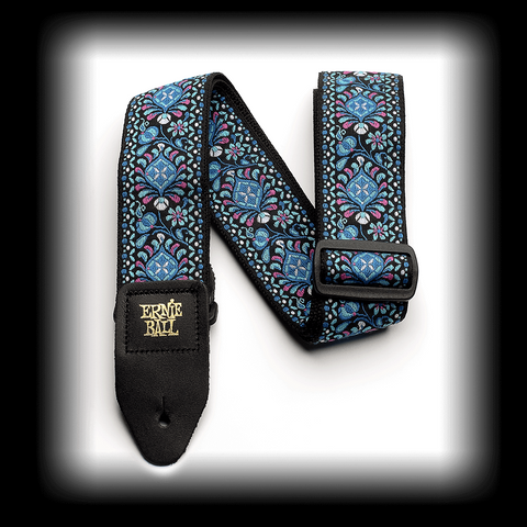 Ernie Ball 4097 CLASSIC JACQUARD GUITAR STRAP/BASS STRAP - INDIGO ORCHID