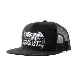 Ernie Ball Black with White Eagle Logo Hat