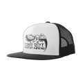 Ernie Ball P04159 BLACK WITH WHITE FRONT AND BLACK ERNIE BALL EAGLE LOGO HAT