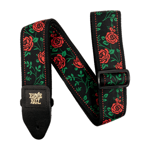 Ernie Ball 5318 CLASSIC JACQUARD GUITAR STRAP/BASS STRAP - SPANISH ROSE