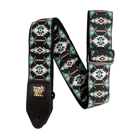 Ernie Ball 5325 CLASSIC JACQUARD GUITAR STRAP/BASS STRAP - SOUTHWESTERN TURQUOISE