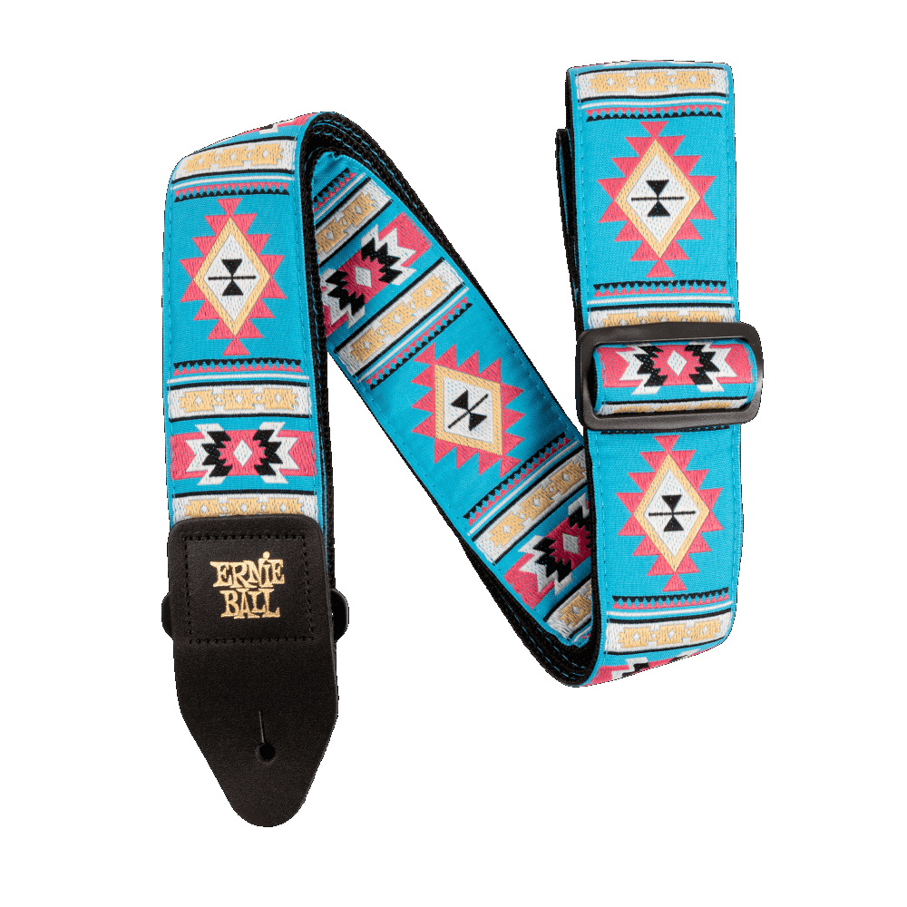 Erie Ball 5326 CLASSIC JACQUARD GUITAR STRAP/BASS STRAP - SEDONA BLUE